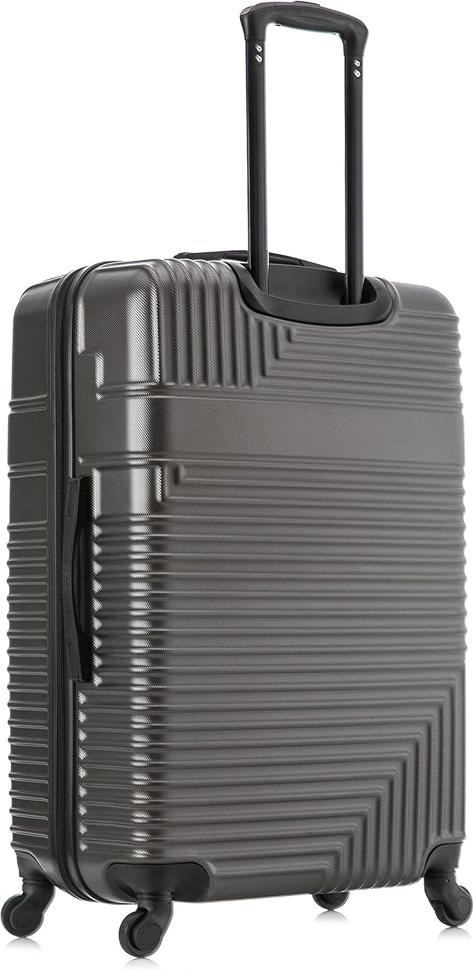 InUSA RESILIENCE Luggage with Spinner Wheels | Spacious Durable Lightweight Hardshell Suitcase, Travel Sets with Handle and Trolley | (20/24/28) 3 Piece Luggage Set | Charcoal