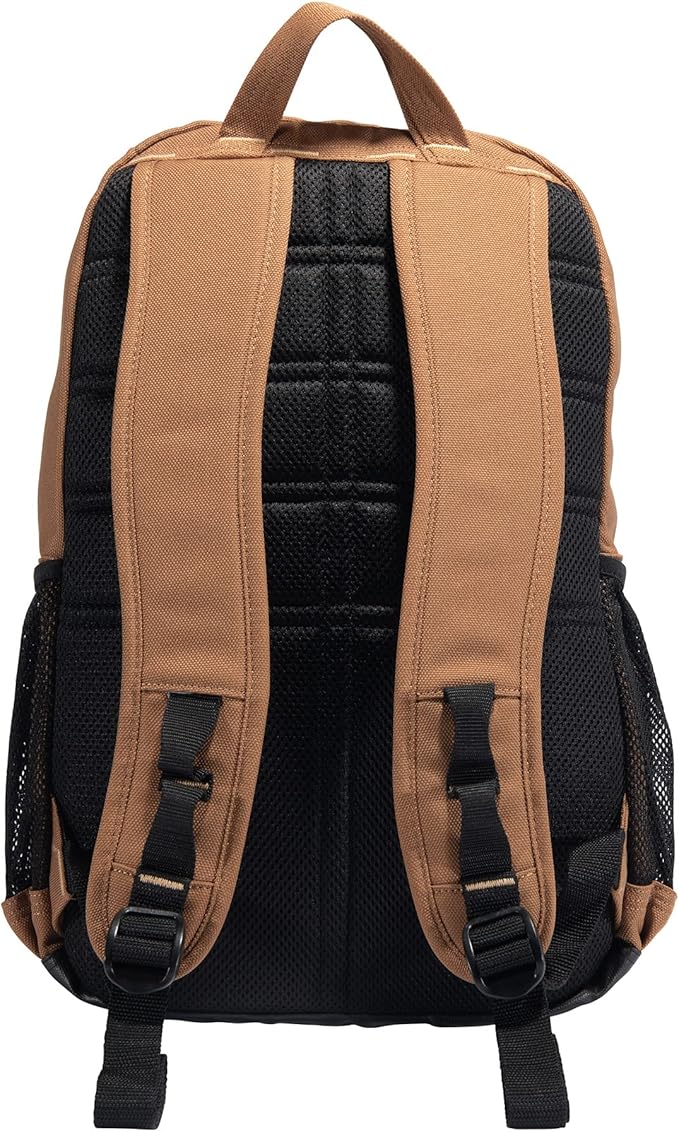 Carhartt 27L Single-Compartment Backpack, Durable Pack with Laptop Sleeve and Duravax Abrasion Resistant Base, Brown