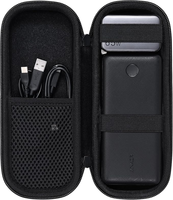 khanka Hard Travel Case Replacement for Anker Portable Charger 313 Power Bank (PowerCore Slim 10K) 10000mAh Battery Pack, Case Only