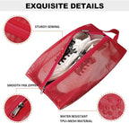 Travel Shoe Bags, Water Resistant TPU Mesh, Sturdy YKK Zipper, Shoes Storage Bag, Shoes Packing Organizer, Unisex Shoe Pouch for Travel or Home Storage