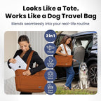 rubyloo Puffer Dog Travel Bag for Dog Moms – Doggy Diaper Bag with Pet Bowls & Food Storage or Everyday Puffy Tote – Doggy Mom Gifts for Women – Lightweight, Travel-Ready Gift for Pet Lovers - Rust