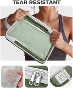 Percover Compression Packing Cubes 8-Piece Set, Packing Cubes Compression for Travel with Laundry Bag & Shoe Bag, Travel Organizer for Carry On & Checked Luggage, Green