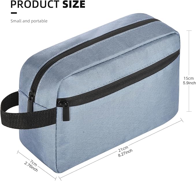 Icramsy Travel Toiletry bag Toiletry bag for women men Hanging Cosmetic bag Travel accessories for Women Men (Blue)