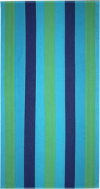 COTTON CRAFT Large Beach Towel - 4 Pack 100% Cotton Velour Jacquard - Pool Picnic Bath Travel Beach Towel - Plush Super Soft Absorbent Quick Dry Luxury - 450 GSM - 32x63 - Multi Color