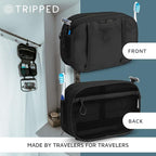 Toiletry Bag Kit Set: Hanging Travel Toiletry Bag + 311 TSA Cosmetic Liquid Bag + Ultralight Accessory Organizer Pouch