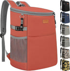 Camping Cooler Backpack 30 45 Cans, Soft Backpack Coolers Insulated Leak Proof Travel Cooler Bag Waterproof Lunch Picnic Beach Work Trip Thermal Bag Drink Beverage Beer Bag Cooler