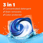 Tide PODS laundry detergent pacs, 3-in-1 Stain Remover, Odor Fighter, Color Protector, 76 Count, HE compatible, Clean Breeze Scent
