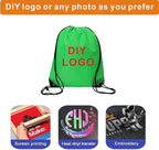 JohahaTim Drawstring Backpack Bulk 20 Pcs Draw String Backpack Bags DIY Gym Sports Traveling Yoga Cinch Bag Sackpack Drawstring (10 Color multi color)