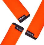 Cosmos 3 Pcs Comfort Neoprene Handle Wraps/Grip/Identifier for Travel Bag Luggage Suitcase (Fluorescent Orange)
