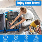 SelfTek Travel Shoe Bags, 3 Pack 3 Size Waterproof Shoe Bags for Travel with Double-Sided Zippers, Portable Shoe Storage Organizer for packing for Men, Women & Kids - Ideal Family Travel Accessories