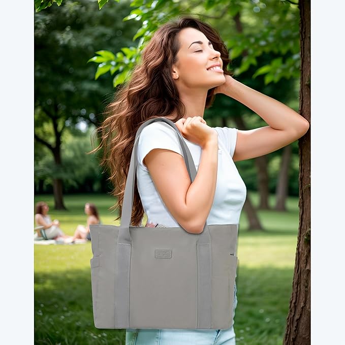 NGIL Yoga Tote Bag, Gym Tote Bag,Work Nurse Tote Bag for Women, Computer Tote for Laptop, Travel Tote Shoulder Bag for Women