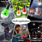 FLY2SKY Tent Lamp 5 Packs Portable Tent Light Clip Hook Hurricane Emergency Lights LED Camping Light Bulb Camping Tent Lantern Equipment for Camping Hiking Backpacking Fishing Outage