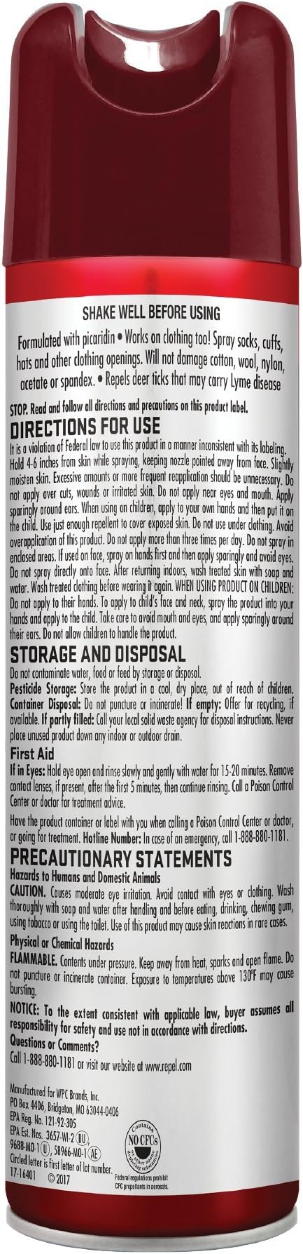 Repel Tick Defense, Aerosol Spray, 6.5-Ounce, Pack of 6