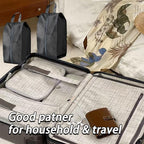 4 Pack Waterproof Shoe Bags, Extra Large Travel Shoe Bag Portable Packing, Zipper & Handle Bag for Gym/Storage/Luggage/Closet Men & Women