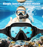 Aegend Snorkeling Gear for Adults Youth Kids, Snorkel Mask with Top Dry Valve - Panoramic View Anti-Leak and Anti-Fog with Mesh Bag for Snorkeling, Scuba Diving, Freediving & Swimming