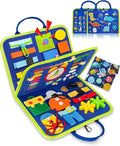 Exorany Busy Board Montessori Toys for Toddler Boys & Girls Birthday Gifts, Sensory Toys for Toddlers, Educational Travel Preschool Toddler Activities Learning Fine Motor Skills