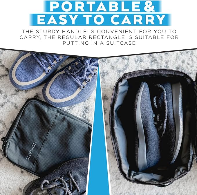 NOMATIC Shoe Cube: Shoe Packing Cube For Travel, Sneaker Bag, Shoe Travel Bag For Luggage