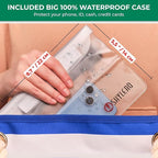 Beach Bag and Pool Bag Has Cooler Pocket, 7 Pockets Total, Zip Top. Family Size Waterproof Beach Tote