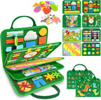 Gojmzo Busy Board Montessori Toys for Toddler Year Old Boy Girl Birthday Gifts, Busy Book Sensory Toys for Toddlers, Learning Educational Toddler Travel Activities