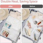 PACKISM Clear Makeup Bag - TSA Approved Toiletry Bag for Carry-on & Checked Luggage, Water Resistant Car Storage Organizer with Reinforced Seams