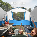 PORTAL 6/8/10 Person Family Camping Tent with Screen Room, Water Resistant Big Tunnel Tents with Rainfly, Large Family Tent for Camping, Outdoor, Patio