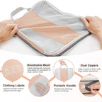 10 Set Compression Packing Cubes for Travel Essentials,Compressible Expandable Packing Cubes for Suitcase,OlarHike Luggage Organizer Bags for Travel,Handy Helper for Organizing Clothes(Gold)