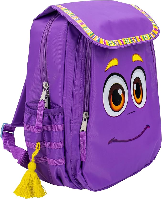 AI ACCESSORY INNOVATIONS Dora The Explorer’s Backpack, 12” Girls Mini Cosplay Backpack, Purple