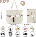 Bluboon Waterproof Beach Tote Pool Bags for Women Ladies Extra Large Carry On Bag With Wet Compartment for Weekender Travel