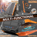 Solar Charger Power Bank– Clearance! 20000mah 15W Wireless Charger with PD22.5W Fast Charging Port, Portable Solar Panel Charger, Phone Charger Built-in 4 Cables– Only $19.99