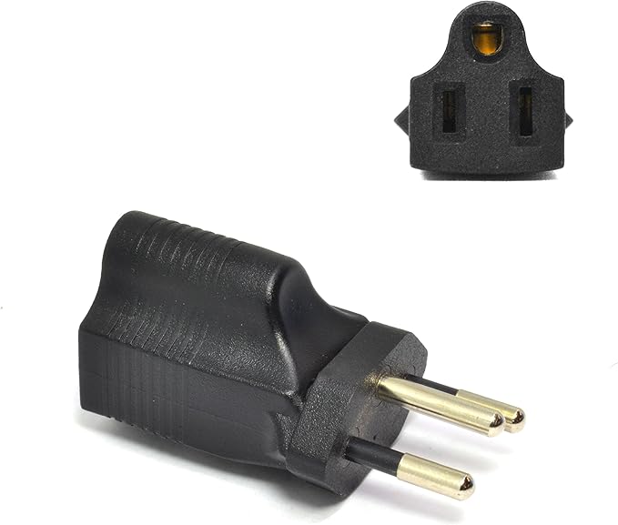 Ceptics Switzerland sev 1011 Travel Power Plug Adapter Accepts NEMA 5-15R - ETL Certified - Industrial Grade (IG-11A)