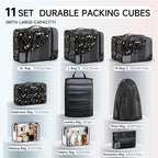 11 Set Packing Cubes for Travel, Gifts for Women Mom,Anti-Tearing Suitcase Organizer,OlarHike Vacation Essentials & Accessories for Cruise Ship