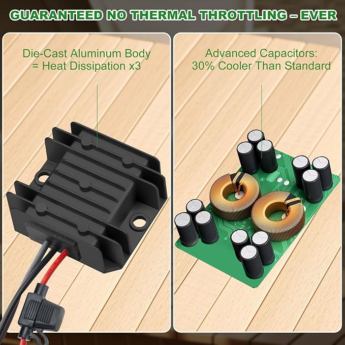 Starlink Mini 12V Adapter [No Voltage Drops] 12V/24V to 30V 3.5A DC Boost Converter for Starlink Mini, [Ultra Stable] DC Step Up Converter Starlink Mini Power Cable for Off-Road, RV, Marine, Outdoor