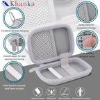 khanka for Anker Nano Power Bank Ultra-Slim 5,000Mah & Maggo Power Bank 10K Case,Compatible with Anker A1665/A1664 Slim Magnetic Charger,Protective Carrying Case Only (White)