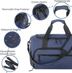 Gym Bag for Men Women, Sport Duffle Bag with Wet Pocket & Shoes Compartment, Water Resistant Overnight Weekender Bag Duffel Bag