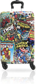 Fast Forward Marvel Comic Heroes Hard-Sided Tween Spinner Luggage, 20 Inches Carry-On Travel Trolley Marvel Suitcase for Kids