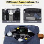 Vorspack Toiletry Bag for Men - Water Resistant Travel Bag for Toiletries, Lightweight Hygiene Bag for Bathroom, Travel Essentials, Gifts - Blue