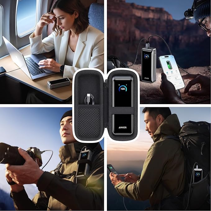 for Anker Prime Power Bank 26250mAh 300W Portable Charger Hard Travel Case,Portable Case Compatible with 26,250mAh 3-Port Portable Charger with 300W Max Output(Only Case)