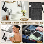 Reallnaive 4 Sets Travel Soap Bar Bag Quick Dry Waterproof & Leakproof Soap Dish Case with Foaming Nets Multifunctional Toiletry Shower Gym Essentials Pouch for Camping Enthusiasts(Black)