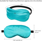 12 Pieces Silk Sleep Mask Pure Silk Sleep Eye Mask with Adjustable Strap Soft and Smooth Eye Cover for Sleeping Blocking Out Lights Men and Women