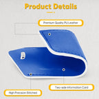 Travelambo 12 Pack Luggage Tags for Suitcases Privacy Protection Bag Tags Faux Leather Travel Accessories Essential, Fresh Blue