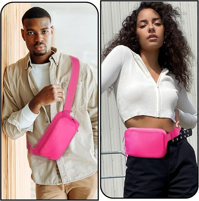 Amazerbst Belt Bag, Fanny Pack, Everywhere Belt Bag,40 Inch Adjustable Strap,for Women and Men,Waterproof