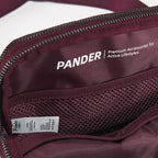 Pander Everywhere Belt Bag for Women, 5 Zipper Pockets Nylon Crossbody Fanny Pack Purse (Red Merlot)