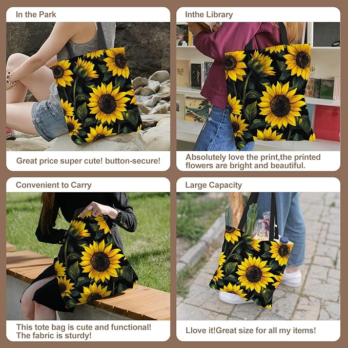 ANNA QUEEN Cat Tote Bag Shoulder Bag Handle Bag for Gym Yoga Picnic Beach Kitchen Reusable