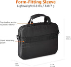 Amazon Basics Laptop Carrying Case with Adjustable Shoulder Strap, 11.6 in, Black, 10-Pack