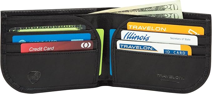Travelon Rfid Blocking Leather Front Pocket Wallet
