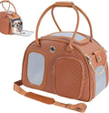 Dog Purse Carrier for Small Dogs, Airline Approved Pet Carrier Purse with Mesh Windows, Soft-Sided Travel Bag for 5–9 lbs Puppy & Cats, Lightweight Tote for Travel & Daily Outings