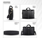 HAMMONDS FLYCATCHER Genuine Leather Laptop Bag for Men, Padded 15.6" Laptop Sleeve, Leather Messenger Bag for Men Briefcases