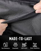 GLORIEROO Smell Proof Shoe Bags for Travel-Soccer Cleat Bag Smell Proof with Active Carbon Fabric | Odor-Absorbing Water-Resistant Track Shoe bags for Sports (Black with Green, UP TO US14)