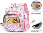 mibasies Toddler Backpack for Girls 2-4: Preschool Kindergarten Backpack - Cute Kids Backpacks for Girls - Flower Pink