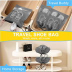 vorona Shoe Washing Machine Bag, 2PCS Reusable Shoe Bag for Washing Machine, 360° Deep Clean, Includes 4 Shoe Storage Dust Bags & 2 Drying Racks, XXL Laundry Shoe Bag for Sneakers Tennis Shoes, Yellow